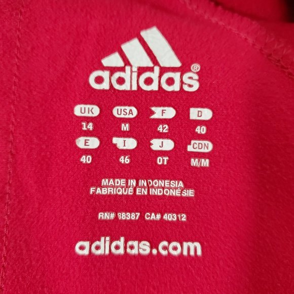 Adidas Lightweight Hooded Running Jacket Deep Pink with Orange Trim Size… - Picture 6 of 14